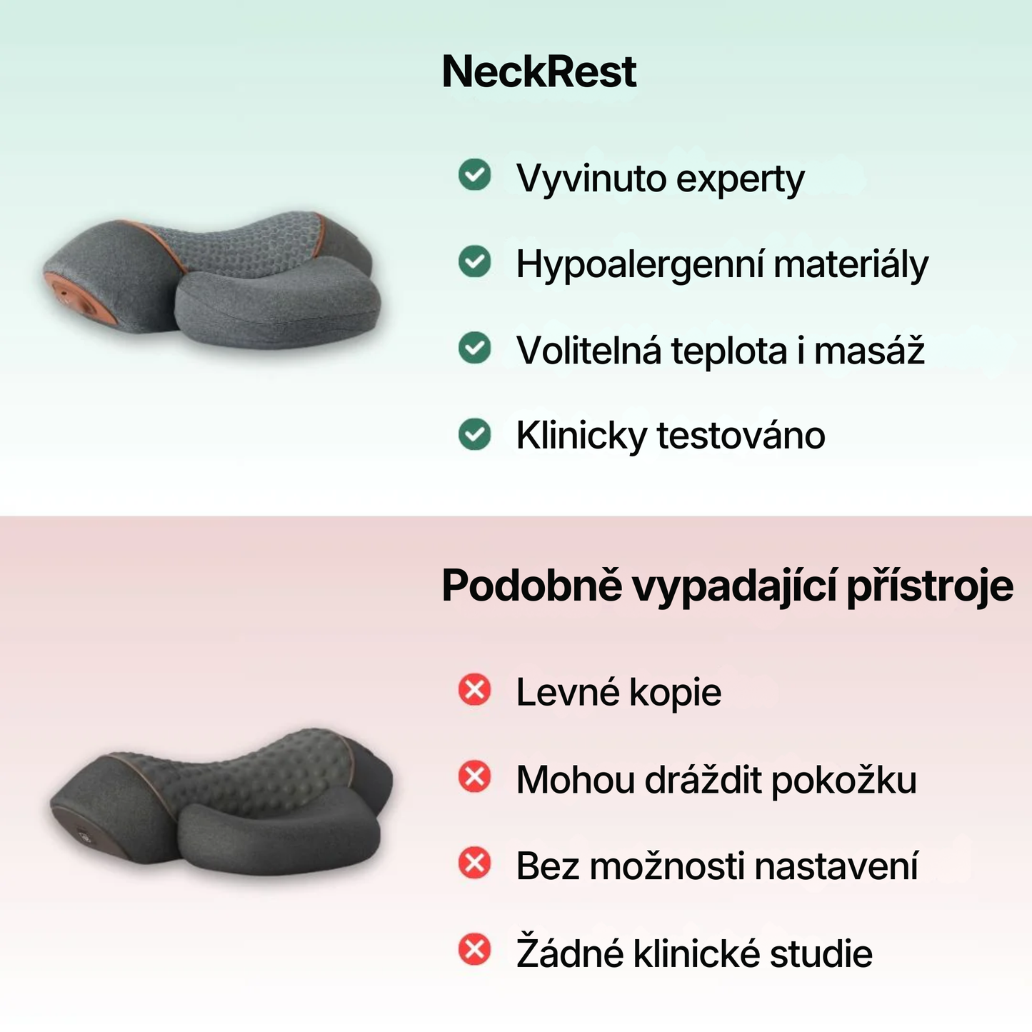 NeckRest: Polštář Pro Úlevu od Krční Bolesti